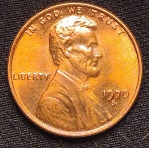 🔥1970 S Double Die Obverse Lincoln Penny,🔥 In ABSOLUTE BRILLIANT Condition!💯